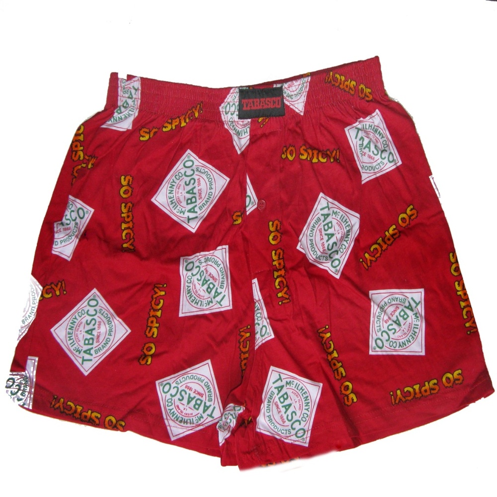 Tabasco Hot Sauce LG Boxer Shorts New No Tags